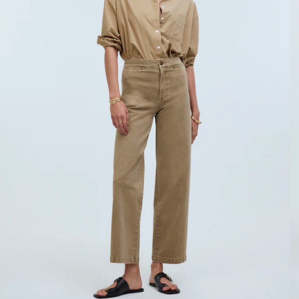 The Emmett Wide-Leg Crop Pant: Welt Pocket Edition
